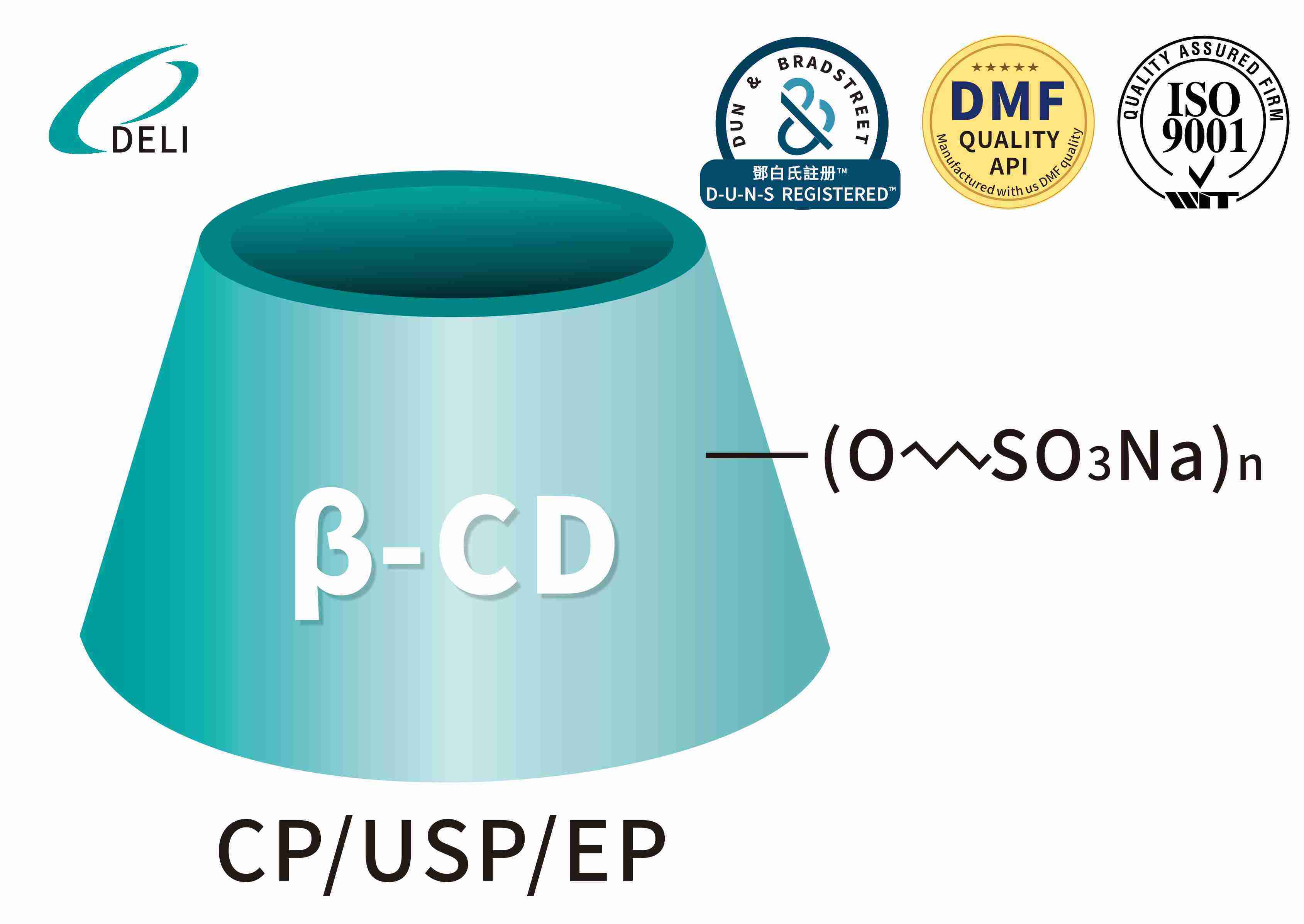 Betadex Sulfobutyl ஈதர் சோடியம் CAS எண் 182410-00-0 ஊசி